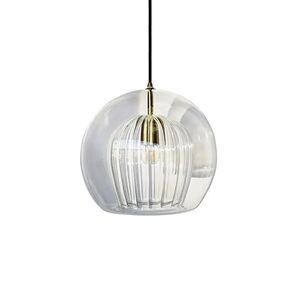 Candeeiro de teto suspenso vidro 250*250 1×27-Trans-Avida