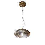 Candeeiro de teto suspenso vidro φ300*H1000 1×27- Dourado-Avida