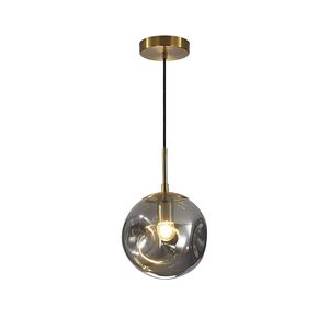 Candeeiro de teto suspenso vidro cromo 25cm-1×27-Avida