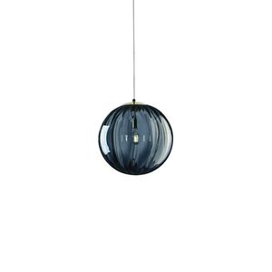 Candeeiro de teto suspenso vidro D300 1×27-Azul-Dourado-Avida