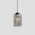 Candeeiro de teto suspenso vidro Fumo D230 1×27-Avida