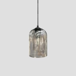 Candeeiro de teto suspenso vidro Fumo D230 1×27-Avida