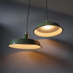 Candeeiro de teto verde escuro 350*200-Avida