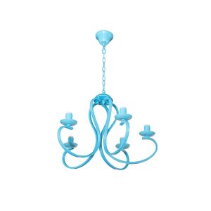 Candeeiro Infantil Azul  5x E14 40w