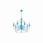 Candeeiro Infantil Azul 6x E14 40w