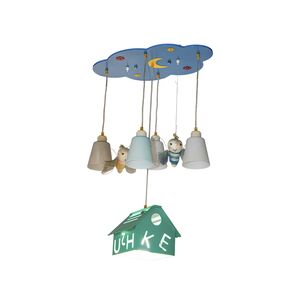 Candeeiro Infantil Estilo Casa 5x E27 40w