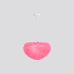 Candeeiro Infantil Penas Rosa 1x E27 40w