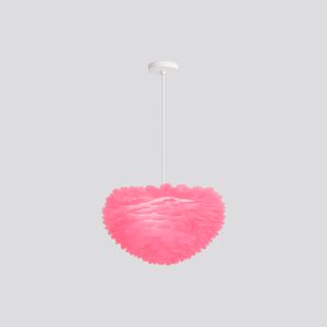 Candeeiro Infantil Penas Rosa 1x E27 40w