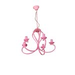Candeeiro Infantil  Rosa 5x E14 40w