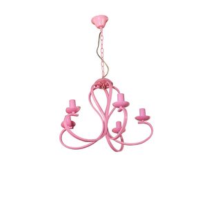 Candeeiro Infantil  Rosa 5x E14 40w