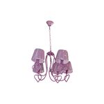 Candeeiro Infantil Rosa 5x E27 40w