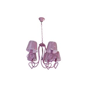 Candeeiro Infantil Rosa 5x E27 40w