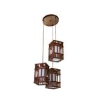 Candeeiro Rústico Para Restaurantes/Sala/Cuzinhas 3X E27 60w