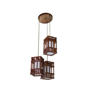 Candeeiro Rústico Para Restaurantes/Sala/Cuzinhas 3X E27 60w