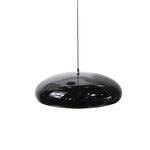 Candeeiro suspenso Alumínio+acrílico Preto Meia-Noite E27  D600*H170