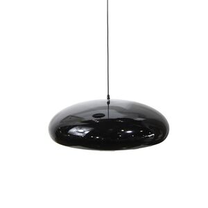 Candeeiro suspenso Alumínio+acrílico Preto Meia-Noite E27  D600*H170