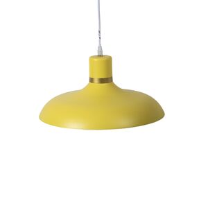 Candeeiro suspenso Metal+alumínio  amarelo E27  D380*H180-Avida