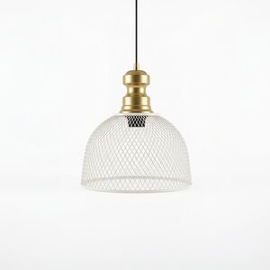 Candeeiro Suspenso Metal Branco