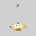 Candeeiro suspenso Metal branco+cromado E27 380*200-Avida
