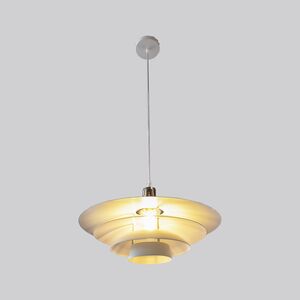 Candeeiro suspenso Metal branco+cromado E27 380*200-Avida