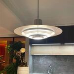 Candeeiro suspenso Metal branco+cromado E27 380*200-Avida