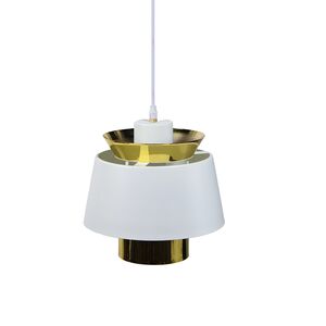 Candeeiro suspenso Metal branco+Dourado  E27 250*250-Avida