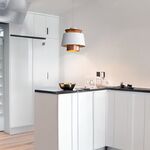 Candeeiro suspenso Metal branco+Dourado  E27 250*250-Avida