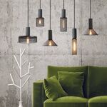 Candeeiro suspenso Metal+cimento E27 60*350-Avida