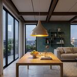 Candeeiro Suspenso Metal Creme