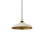 Candeeiro Suspenso Metal Creme
