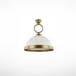 Candeeiro Suspenso Metal Creme