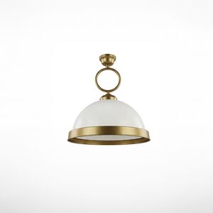 Candeeiro Suspenso Metal Creme