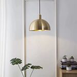 Candeeiro suspenso Metal Dourado E27-400Avida