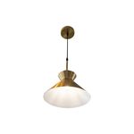 Candeeiro suspenso Metal Dourado E27 D250-Avida