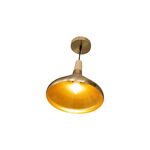 Candeeiro suspenso Metal Dourado E27 D270-Avida