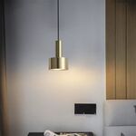 Candeeiro suspenso Metal Dourado E27 D300*H200-Avida