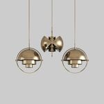 Candeeiro suspenso Metal Dourado E27 D380*400-Avida