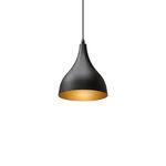 Candeeiro Suspenso Metal Preto