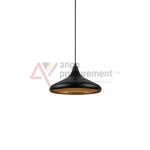 Candeeiro Suspenso Metal Preto