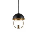 Candeeiro Suspenso Metal Preto