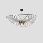 Candeeiro suspenso Metal preto E27 D1600-Avida