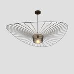 Candeeiro suspenso Metal preto E27 D1700-Avida