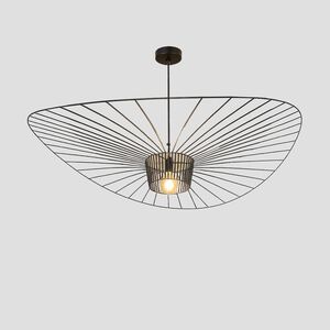 Candeeiro suspenso Metal preto E27 D1700-Avida