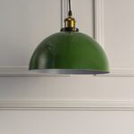Candeeiro suspenso Metal verde escuro E27 D400*H200-Avida