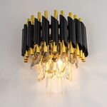 Candeeiro Teto Preto Dourado