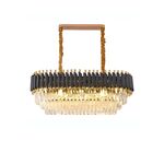 Candeeiro Teto Preto-Dourado
