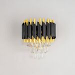 Candeeiro Teto Preto Dourado
