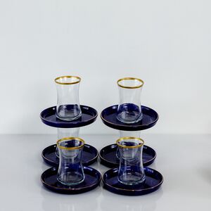 Chávenas de Café Turco de Vidro