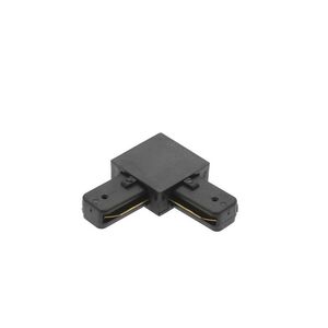 Conector Emenda L 90 Graus Para Trilho Eletrificado Preto-APT1