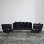 Conjunto De Chá Ivy – Luna Black – Esqueleto Cromado